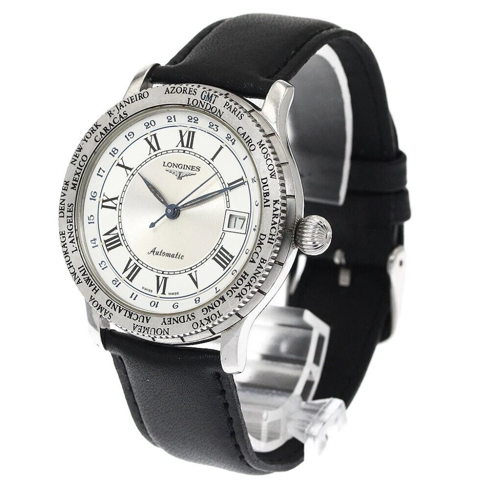 LONGINES Lindbergh GMT L2.611.4 Silver / White Dial Automatic Men's Watch_884994